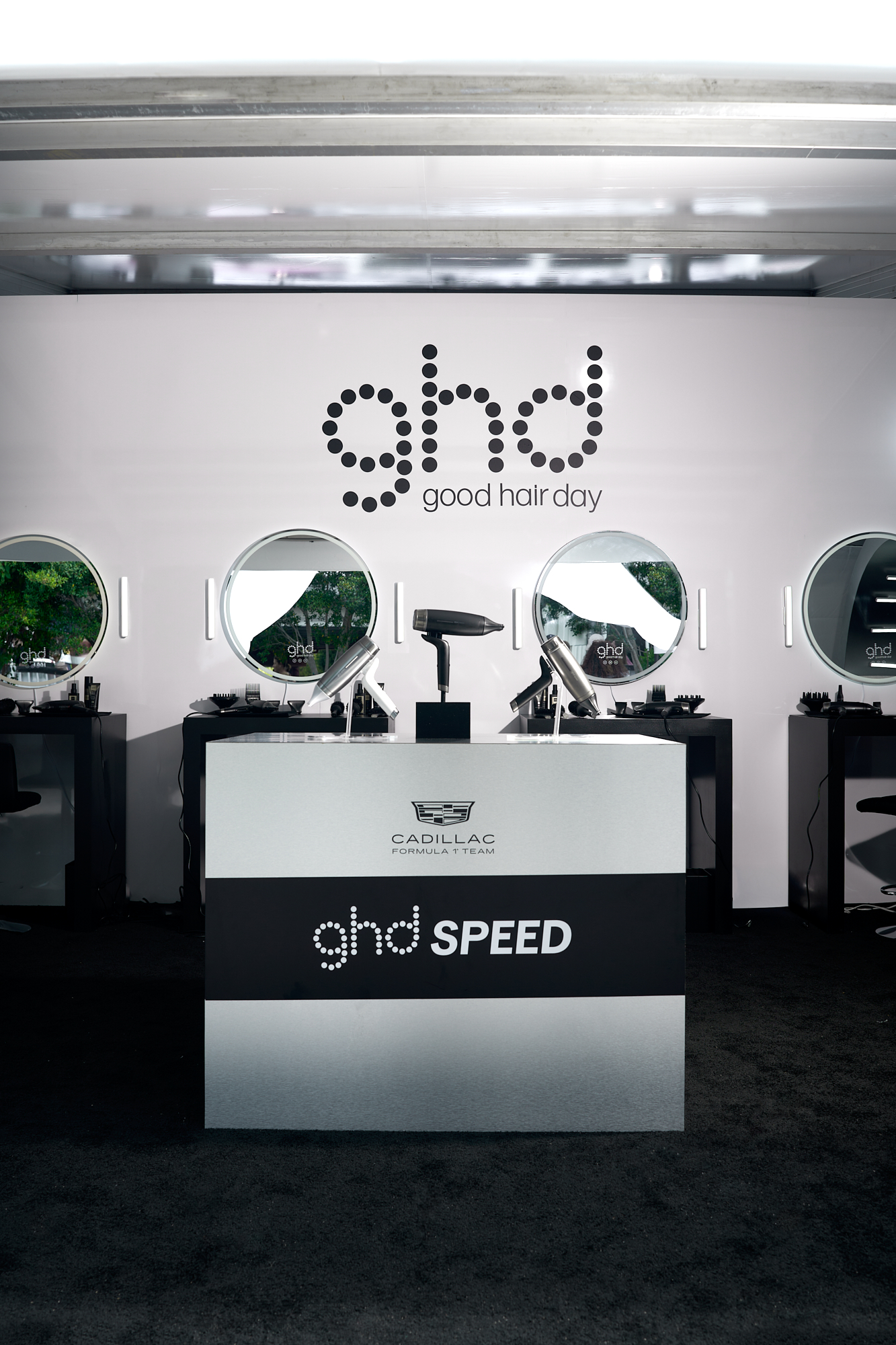 ghd Speed styling suite at Cadillac F1 Miami